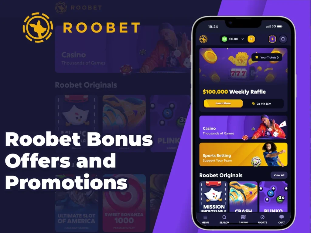 Bonuses and promotions for new and existing players at Roobet